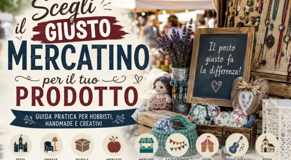 Guida per scegliere il mercatino giusto per il tuo prodotto: da vintage a sagre, ogni evento ha il suo fascino.